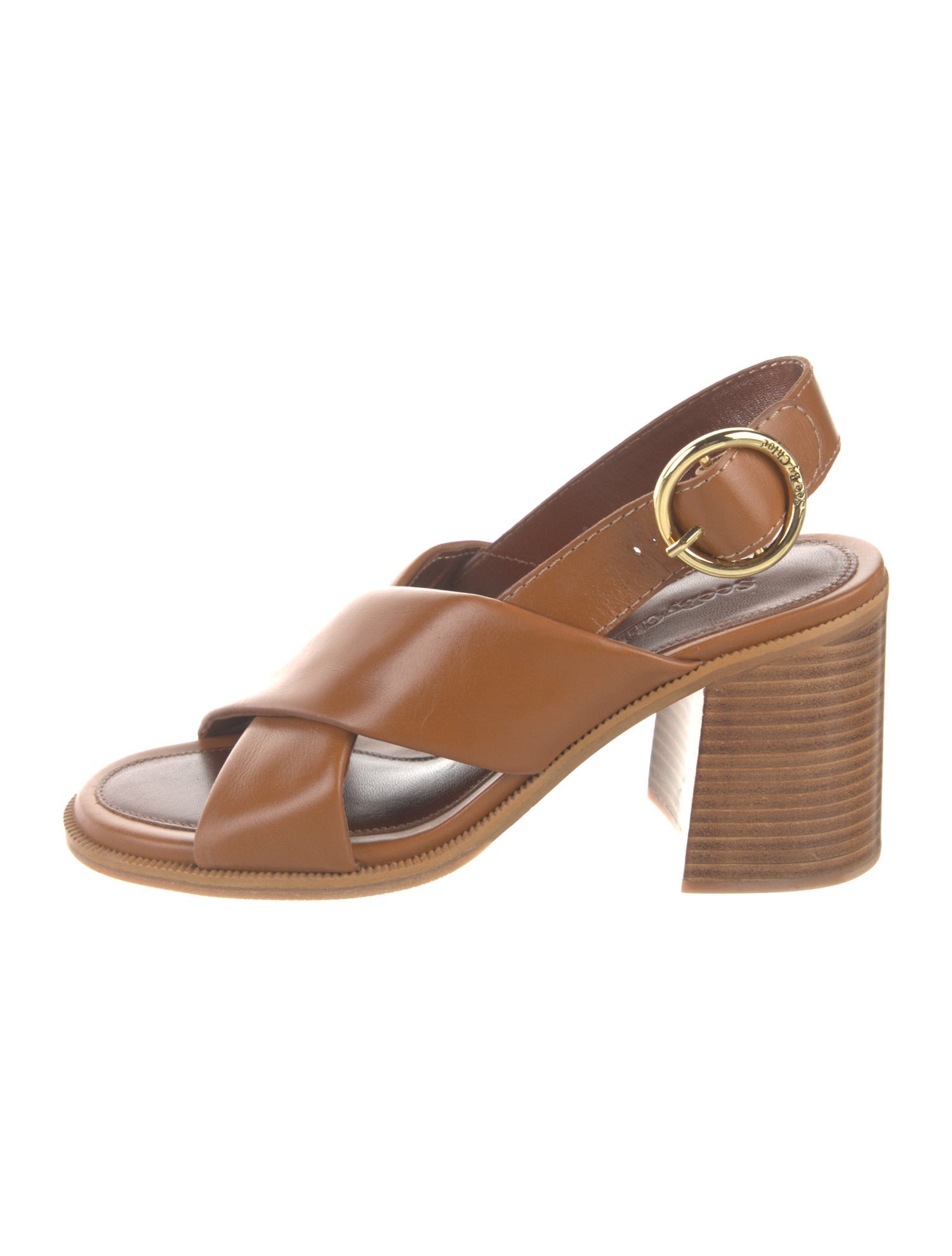 See by Chloé Leather Slingback Sandals
