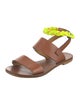 See by Chloé Leather Colorblock Pattern Slingback Sandals