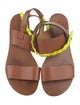 See by Chloé Leather Colorblock Pattern Slingback Sandals