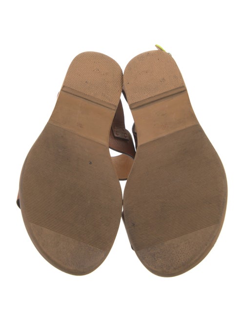 See by Chloé Leather Colorblock Pattern Slingback Sandals