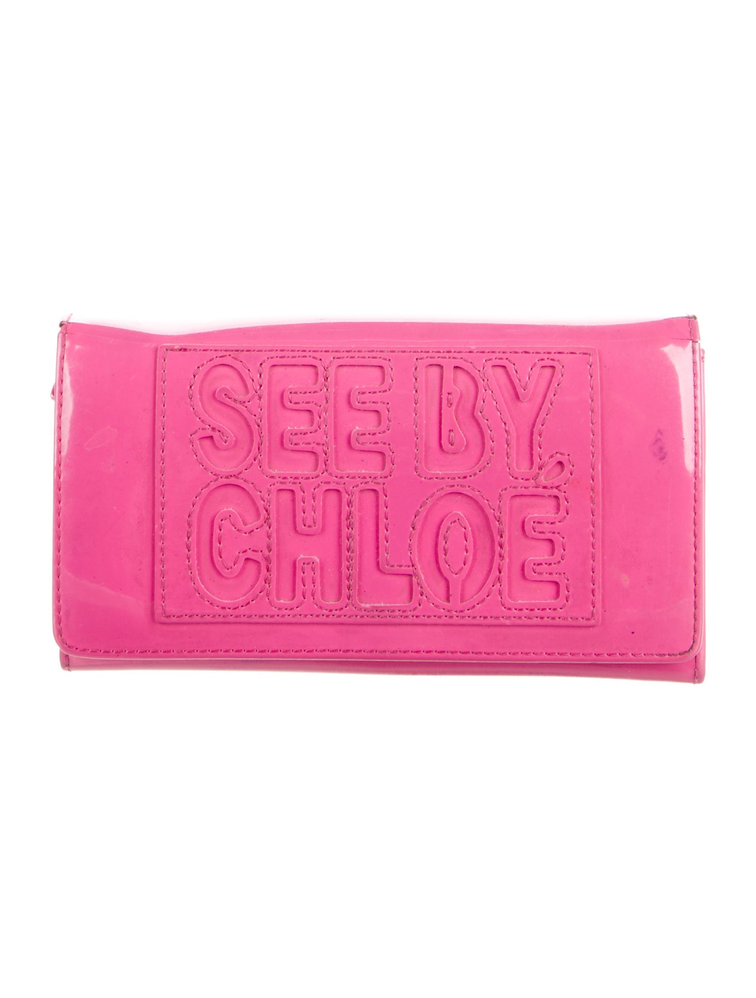 See by Chloé Patent Leather Continental Wallet