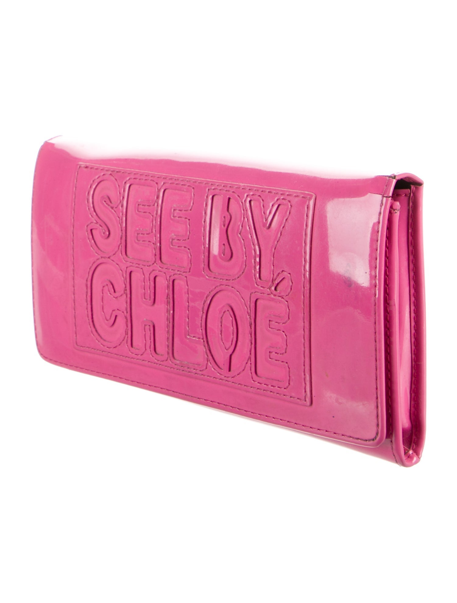 See by Chloé Patent Leather Continental Wallet
