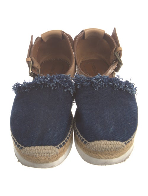 See by Chloé Denim Colorblock Pattern Espadrilles