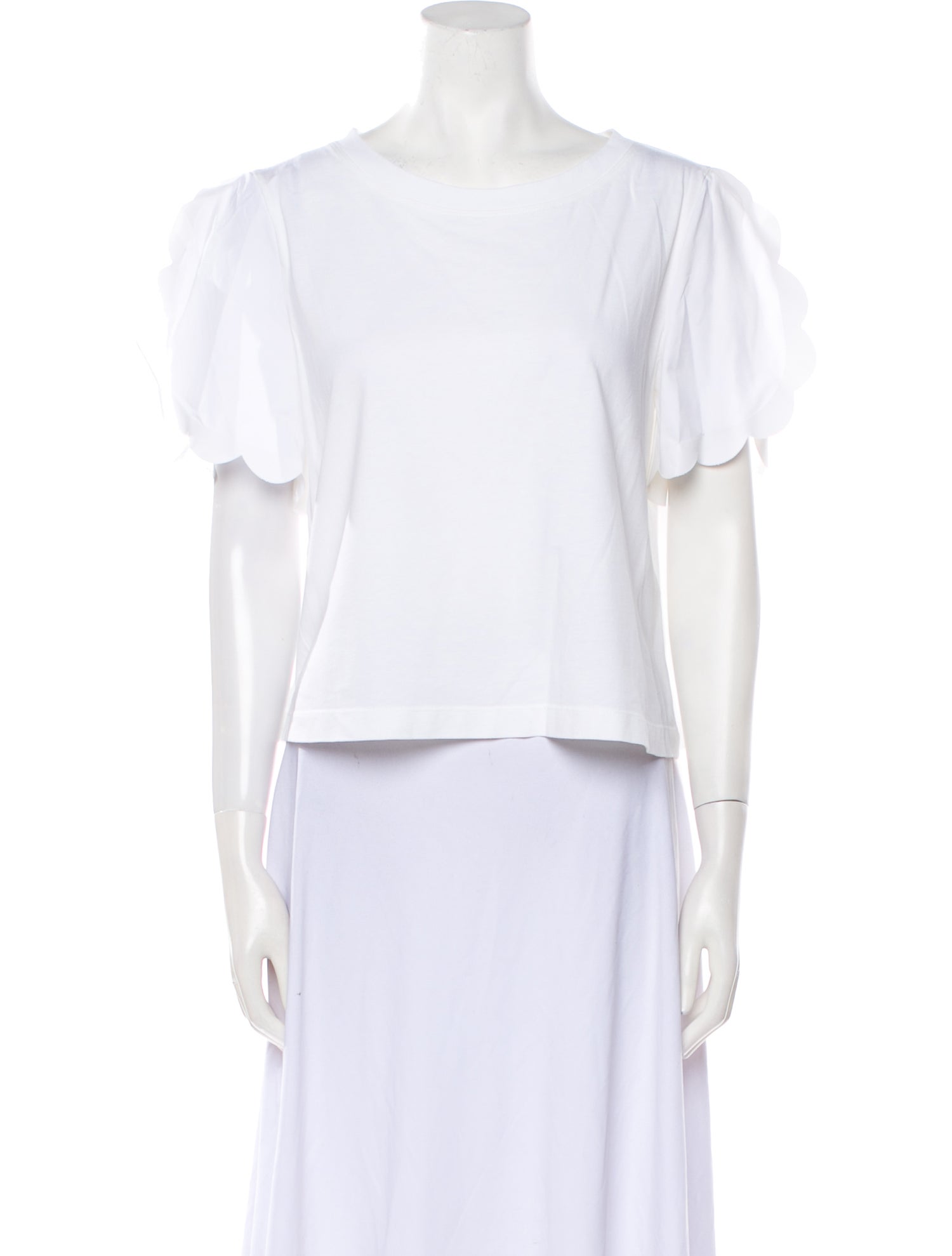 See by Chloé Bateau Neckline Short Sleeve T-Shirt