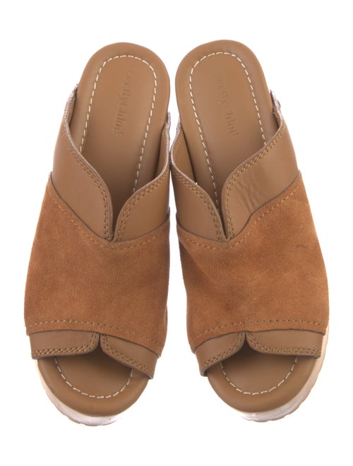 See by Chloé Suede Studded Accents Slides