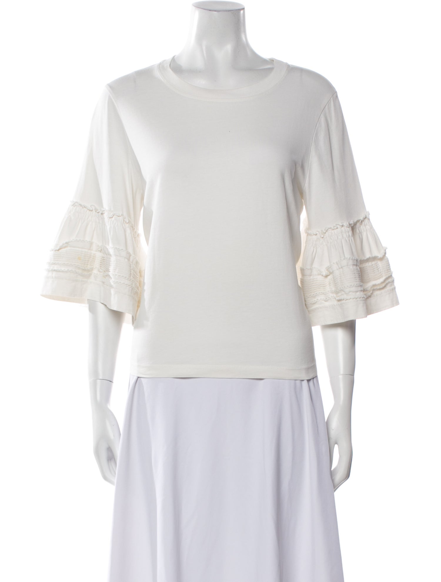 See by Chloé Bateau Neckline Long Sleeve Top
