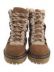 See by Chloé Suede Colorblock Pattern Hiking Boots