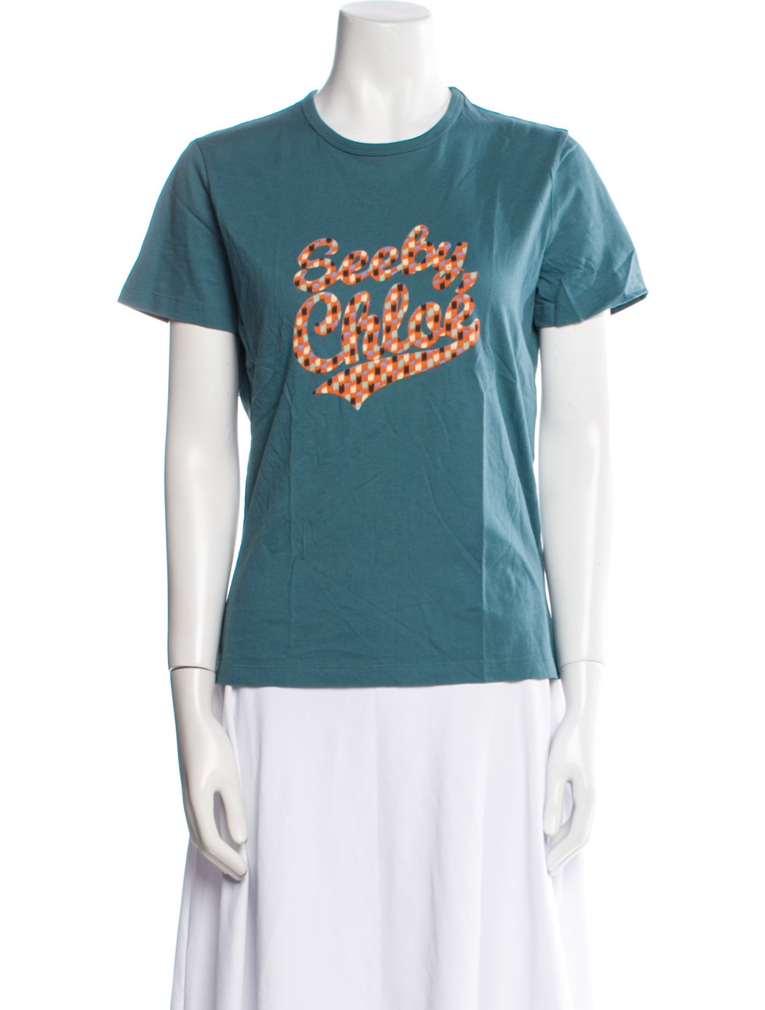 See by Chloé Graphic Print Crew Neck T-Shirt