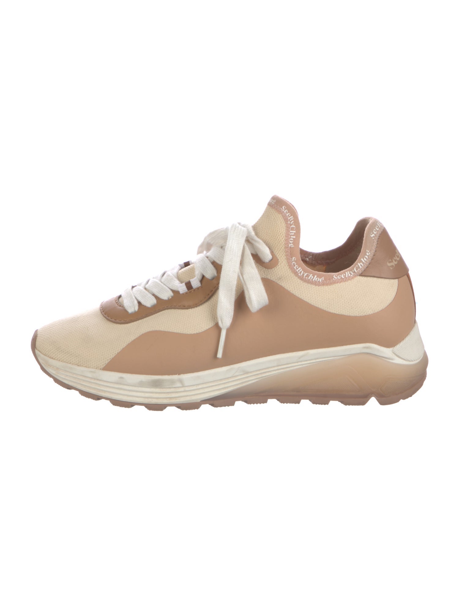 See by Chloé Mesh Colorblock Pattern Sneakers