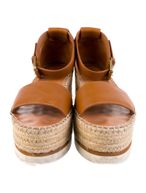 See by Chloé Leather Cutout Accent Espadrilles