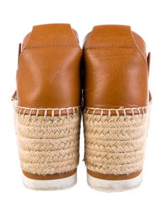 See by Chloé Leather Cutout Accent Espadrilles