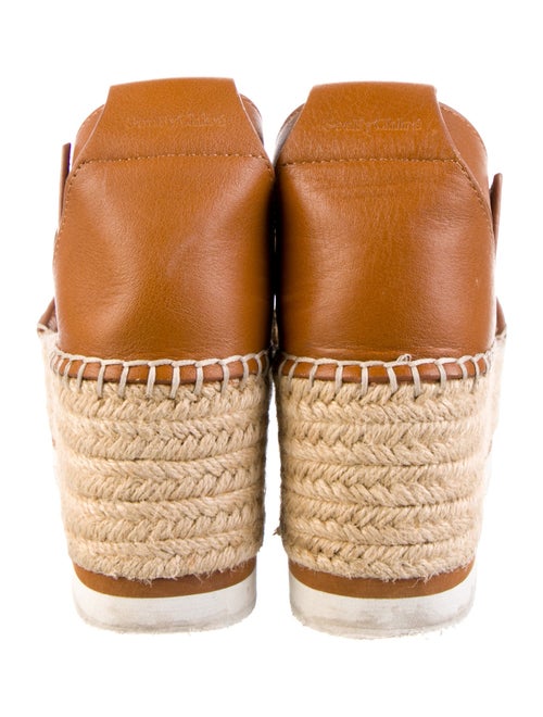 See by Chloé Leather Cutout Accent Espadrilles