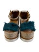 See by Chloé Leather Embroidered Accent Espadrilles