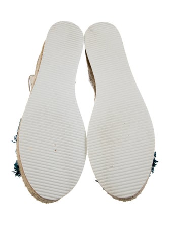 See by Chloé Leather Embroidered Accent Espadrilles