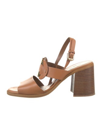 See by Chloé Leather Slingback Sandals