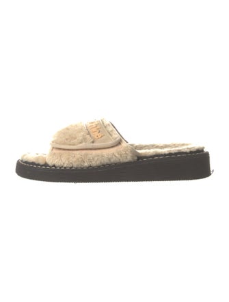 See by Chloé Shearling Slides