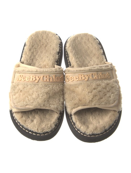 See by Chloé Shearling Slides