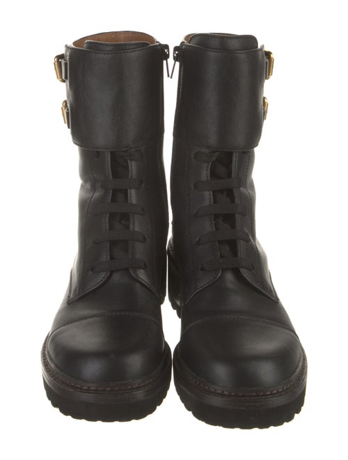 See by Chloé Leather Combat Boots