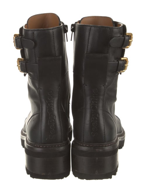 See by Chloé Leather Combat Boots