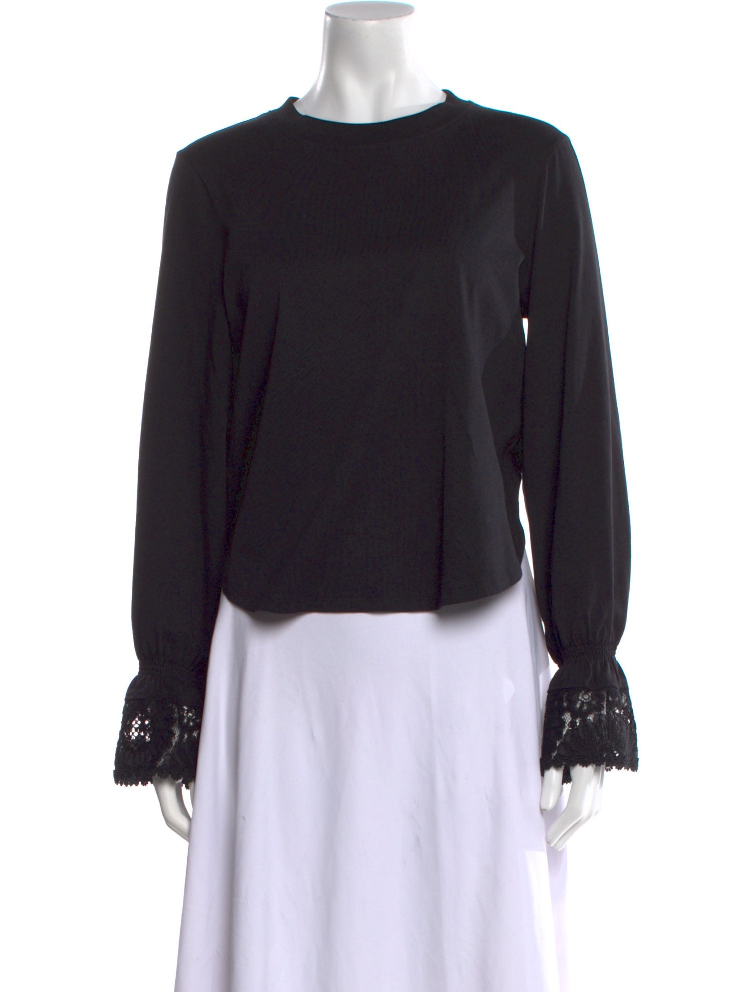 See by Chloé Crew Neck Long Sleeve Blouse