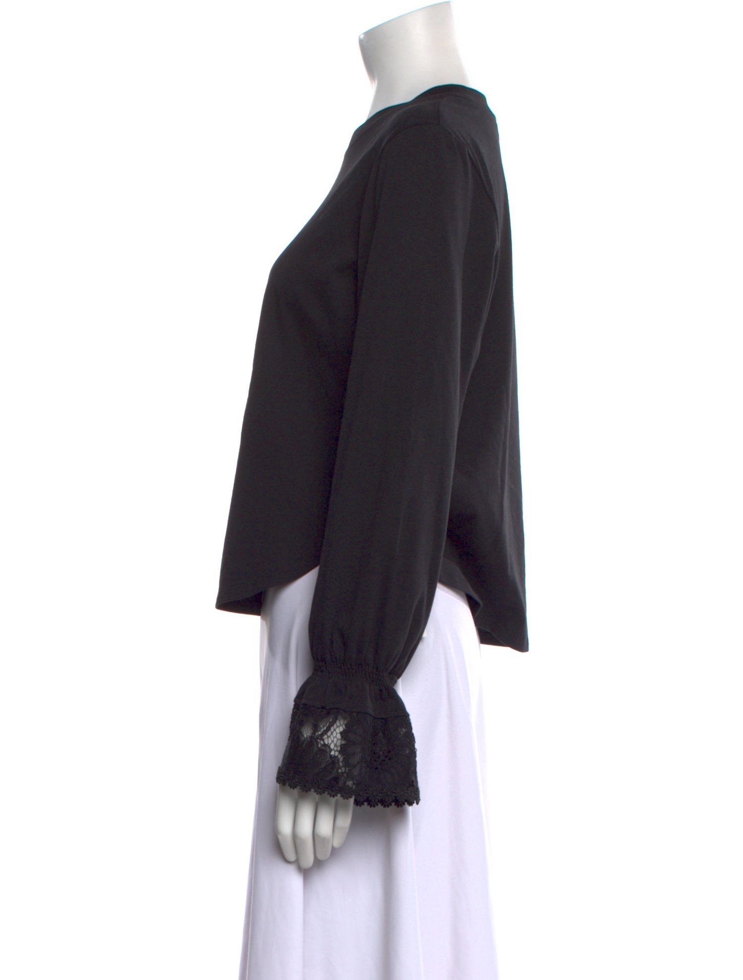 See by Chloé Crew Neck Long Sleeve Blouse