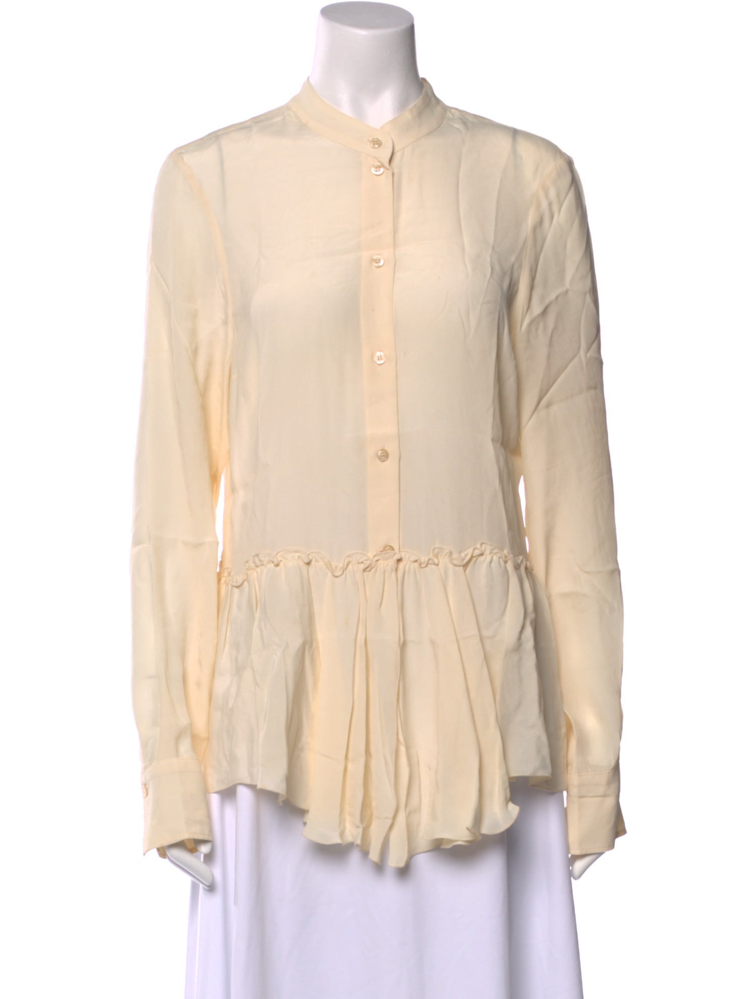See by Chloé Mock Neck Long Sleeve Blouse