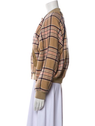 See by Chloé Wool Plaid Print Jacket