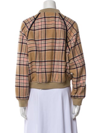 See by Chloé Wool Plaid Print Jacket