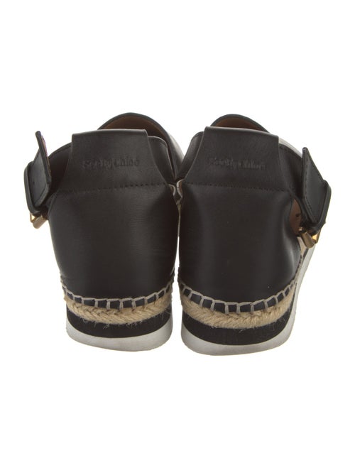 See by Chloé Leather Whipstitch Trim Espadrilles