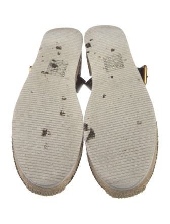 See by Chloé Leather Whipstitch Trim Espadrilles