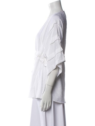 See by Chloé Bateau Neckline Three-Quarter Sleeve Blouse