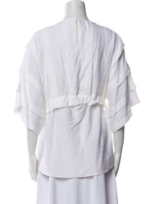 See by Chloé Bateau Neckline Three-Quarter Sleeve Blouse