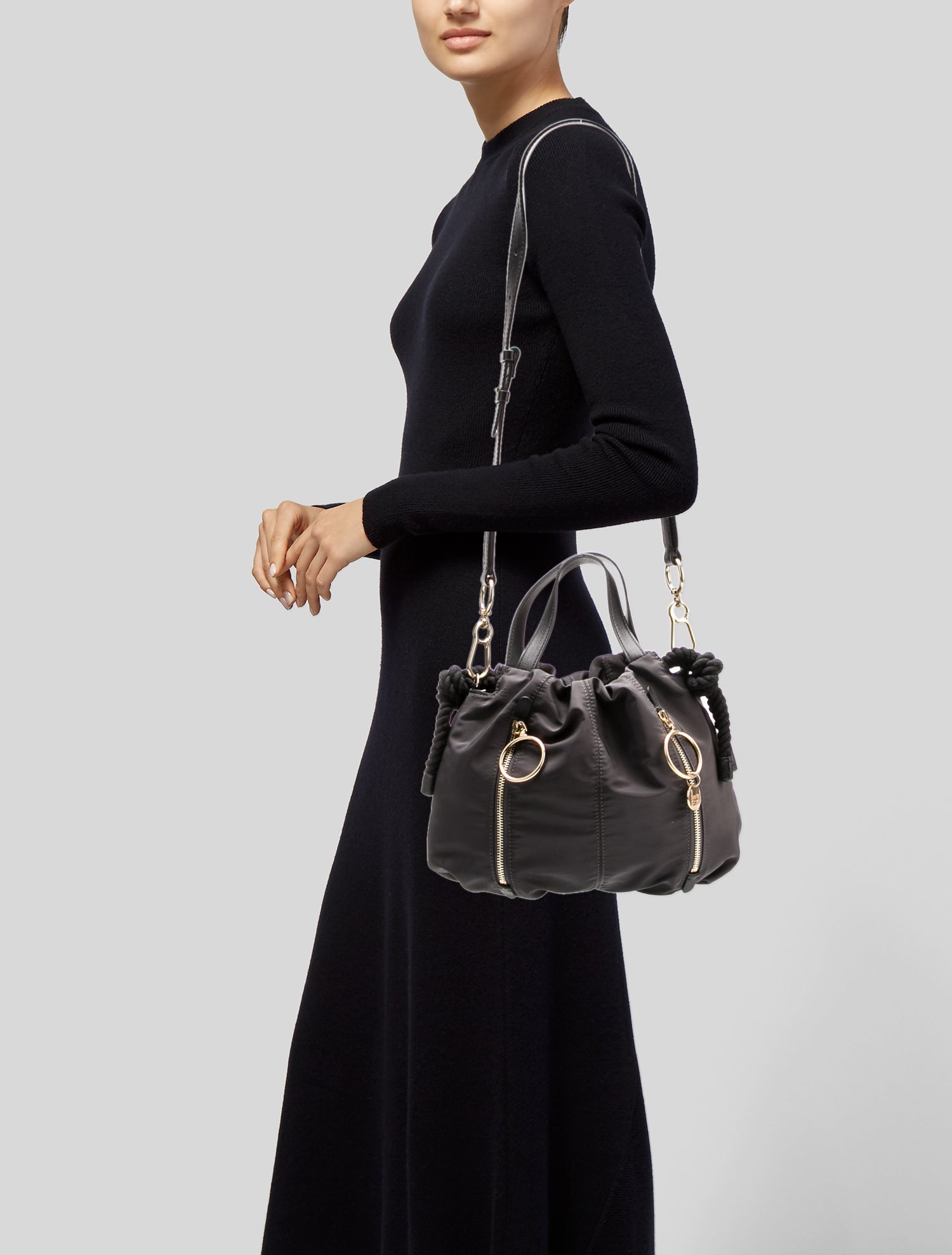 See by Chloé Nylon Top Handle Bag