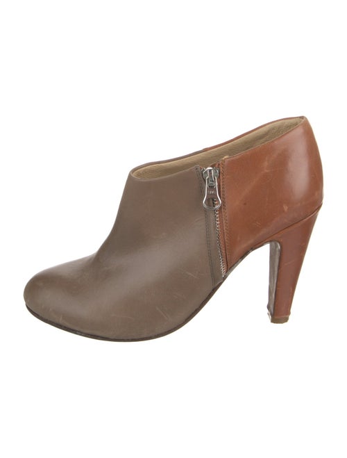 See by Chloé Leather Colorblock Pattern Boots