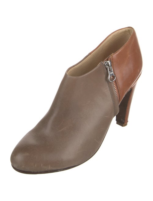 See by Chloé Leather Colorblock Pattern Boots