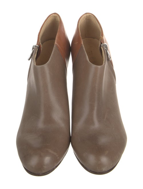 See by Chloé Leather Colorblock Pattern Boots