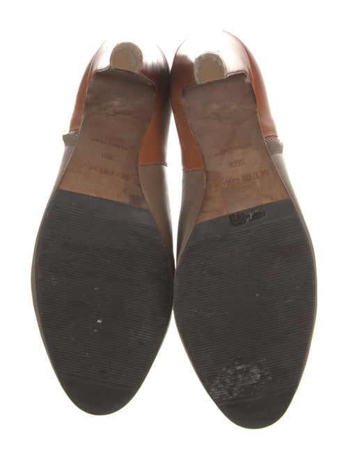 See by Chloé Leather Colorblock Pattern Boots