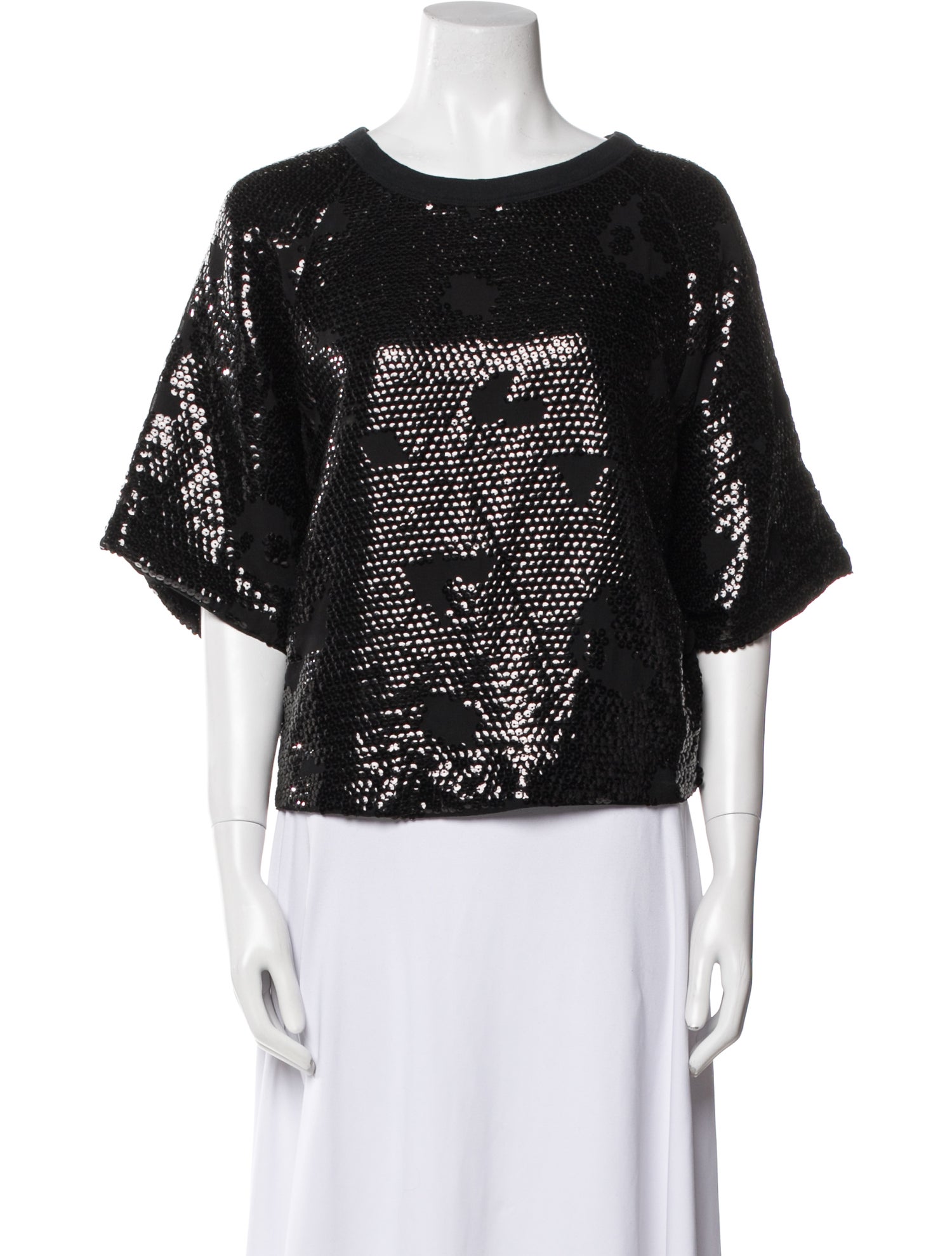 See by Chloé Bateau Neckline Short Sleeve Top