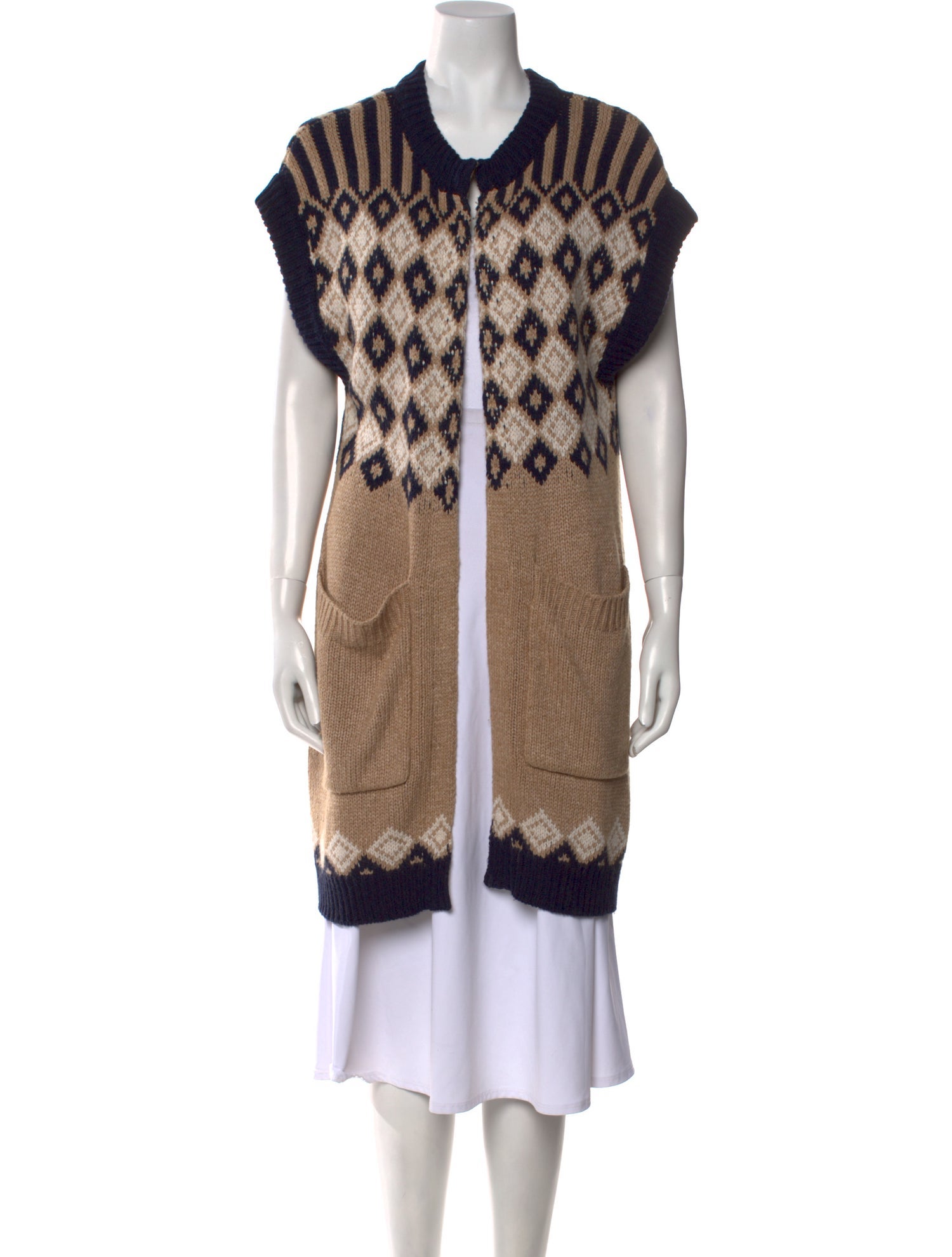 See by Chloé Printed Scoop Neck Sweater