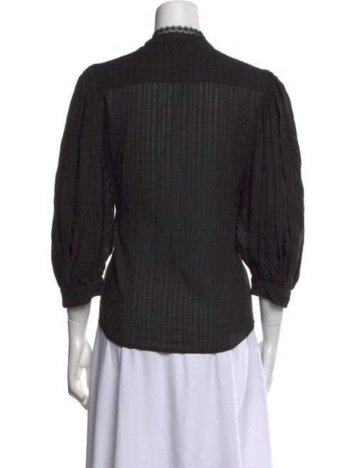 See by Chloé Striped Mock Neck Top