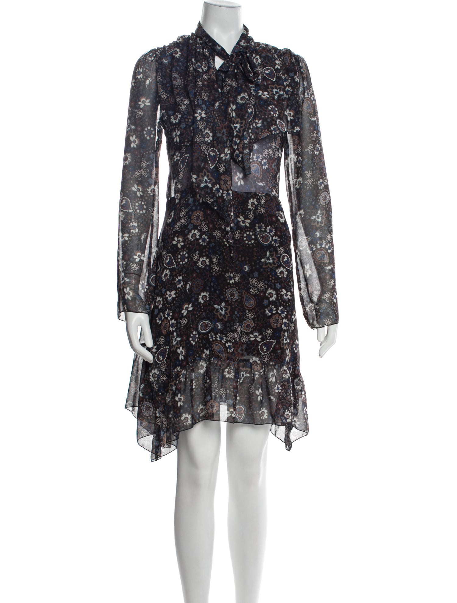 See by Chloé Floral Print Knee-Length Dress