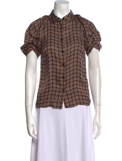 See by Chloé Silk Printed Button-Up Top