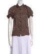 See by Chloé Silk Printed Button-Up Top