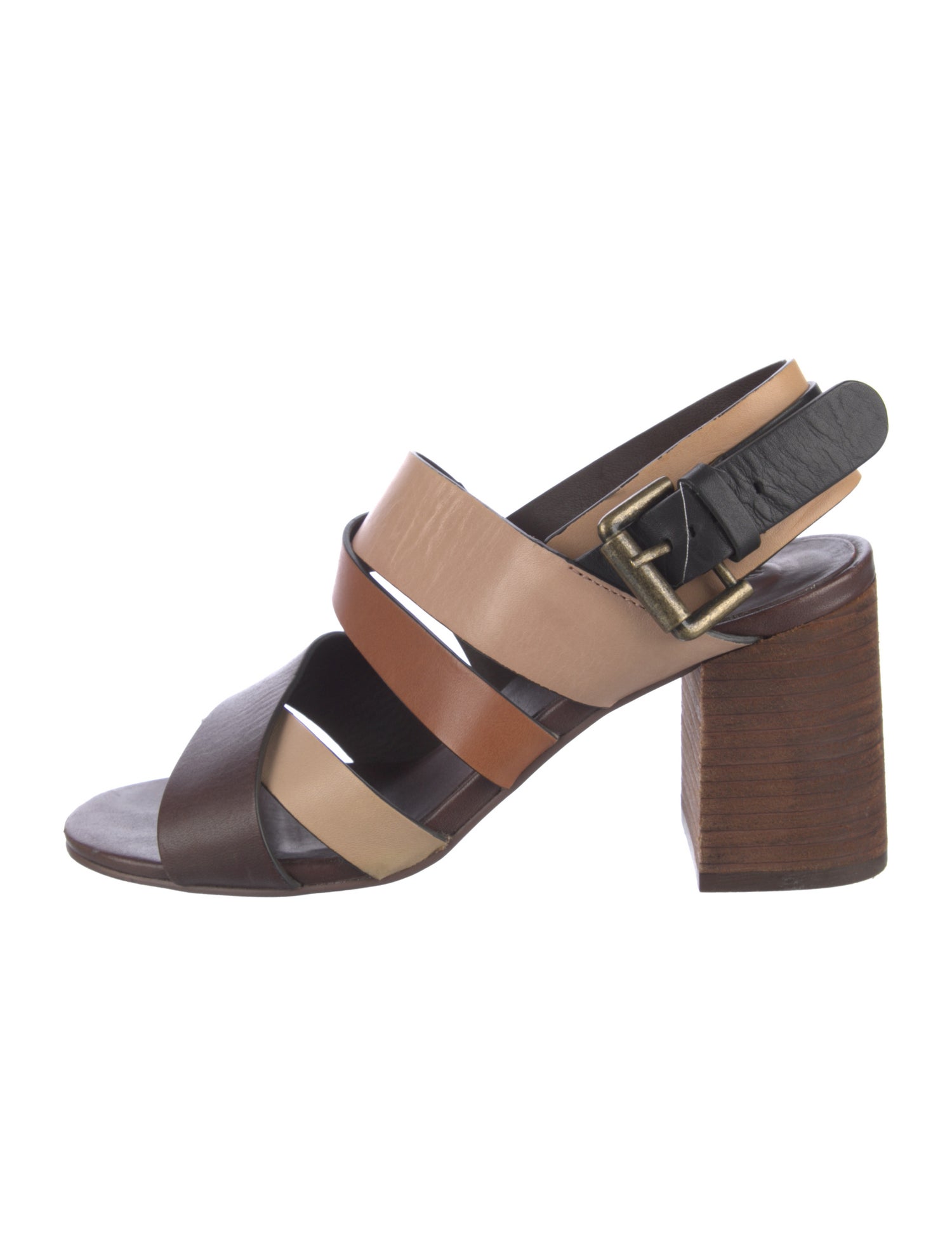 See by Chloé Leather Slingback Sandals