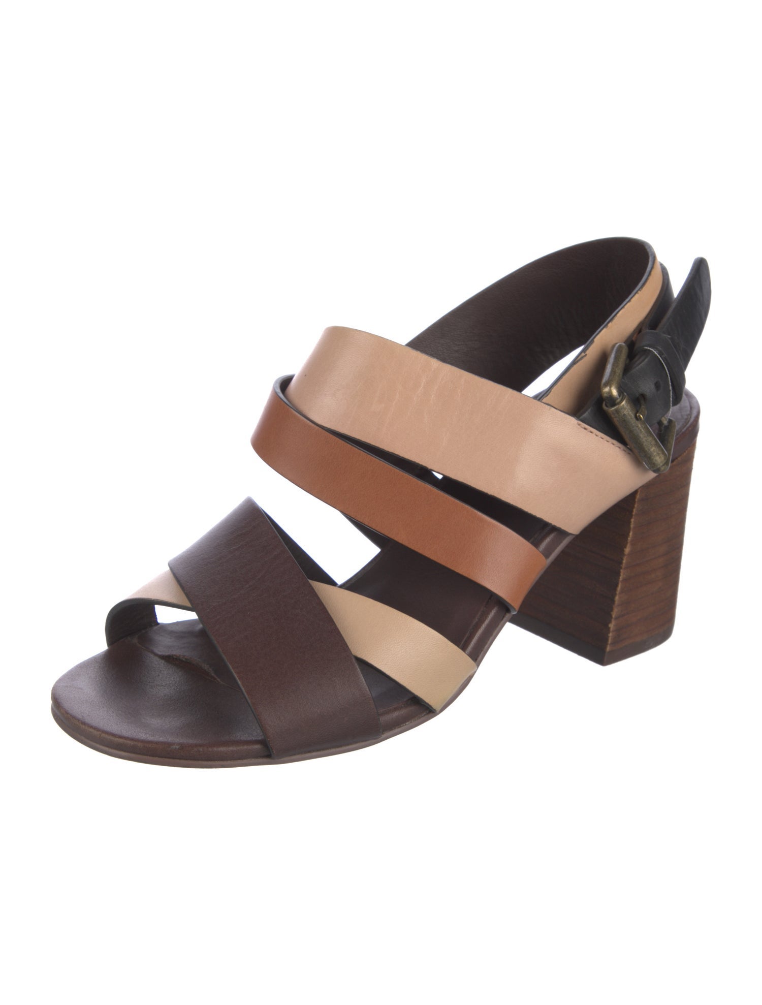 See by Chloé Leather Slingback Sandals