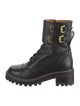 See by Chloé Leather Combat Boots