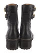 See by Chloé Leather Combat Boots