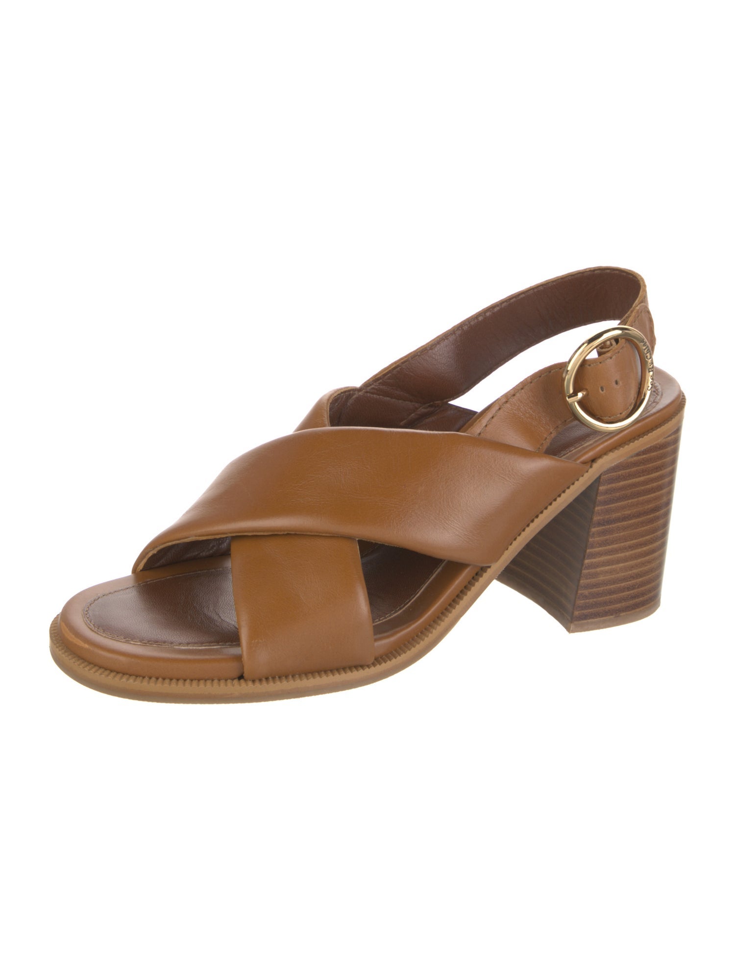 See by Chloé Leather Slingback Sandals