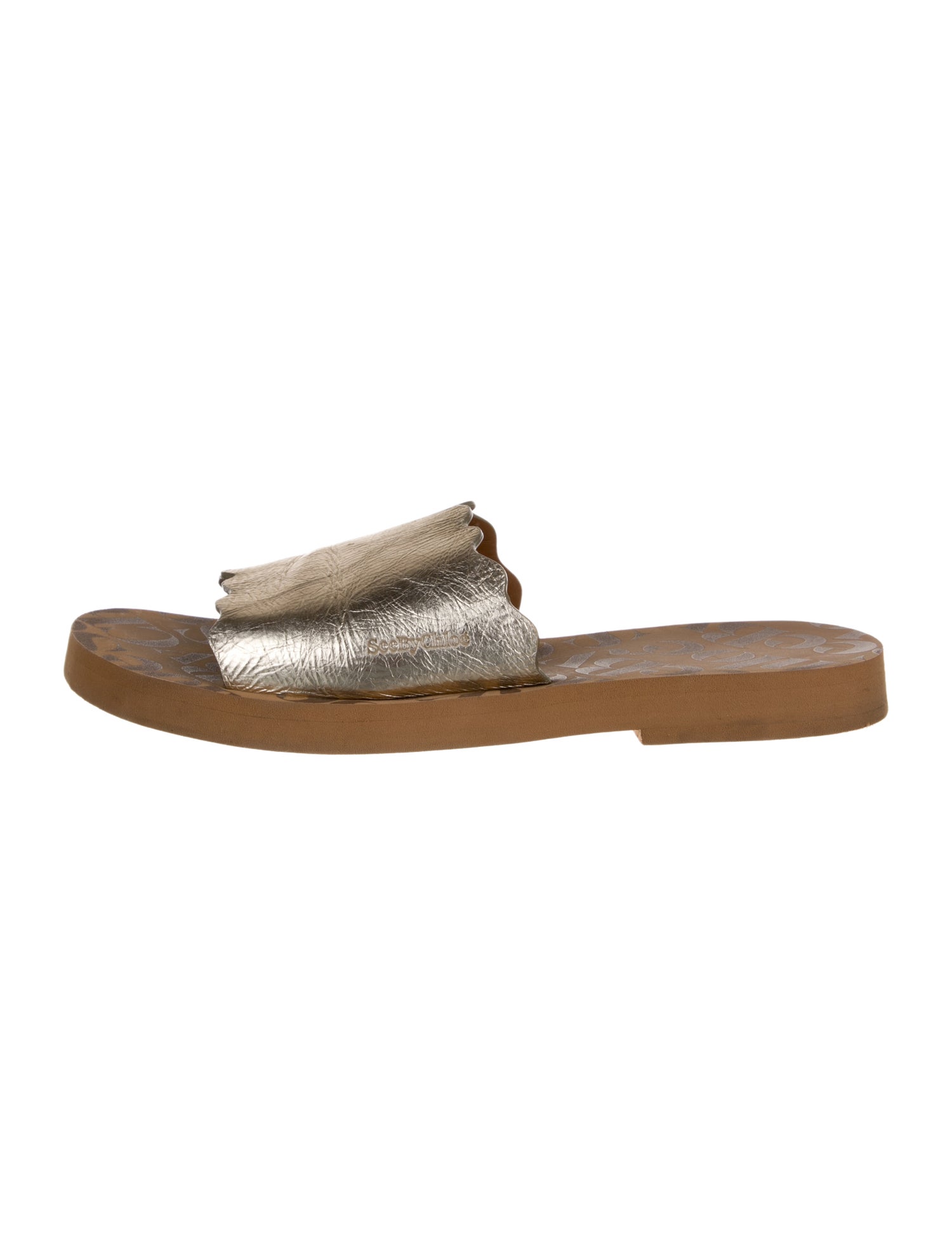 See by Chloé Leather Slides