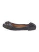 See by Chloé Leather Chain-Link Accents Ballet Flats